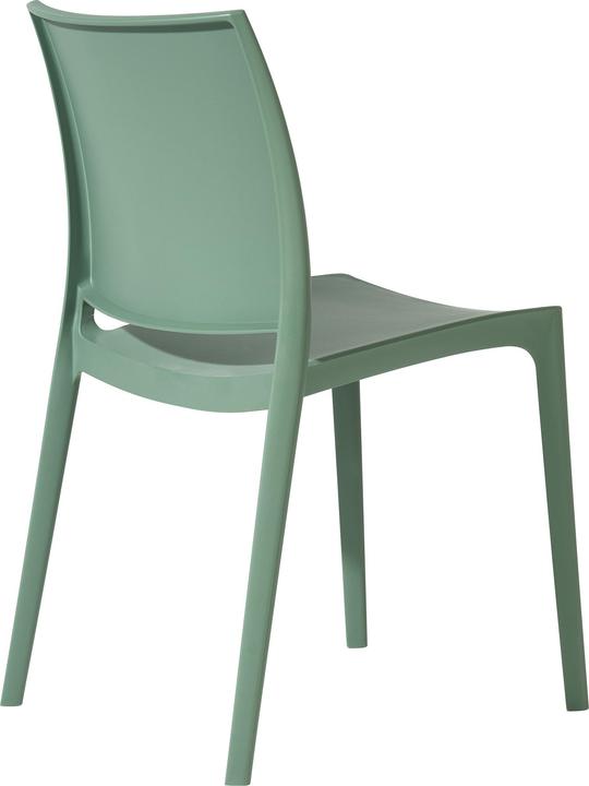 Image du produit CLP Chaise de jardin Meton empilable Résistant aux intempéries Résistant aux UV