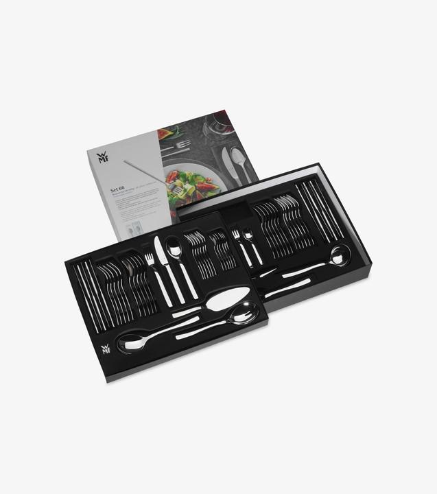 Image du produit WMF Set de couverts 66 pcs. COMPARTIMENTS Gris acier (66 pcs, Set de couverts)
