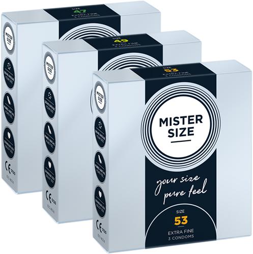 Produktbild Mister Size Probierpack S» (47mm, 49mm, 53mm) 3 x 3 Kondome zum Anprobieren und Austesten (9 Stk.)