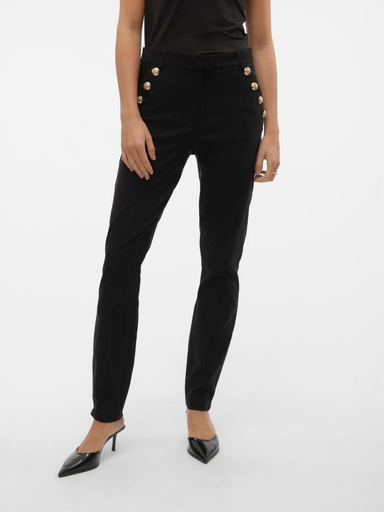 Actual product image Vero Moda VMMILLE MW SLIM BUTTON PANT EXC Trousers (34)