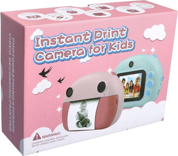 Actual product image OEM Smart device Digital kids camera with printer KDC-0013B pink