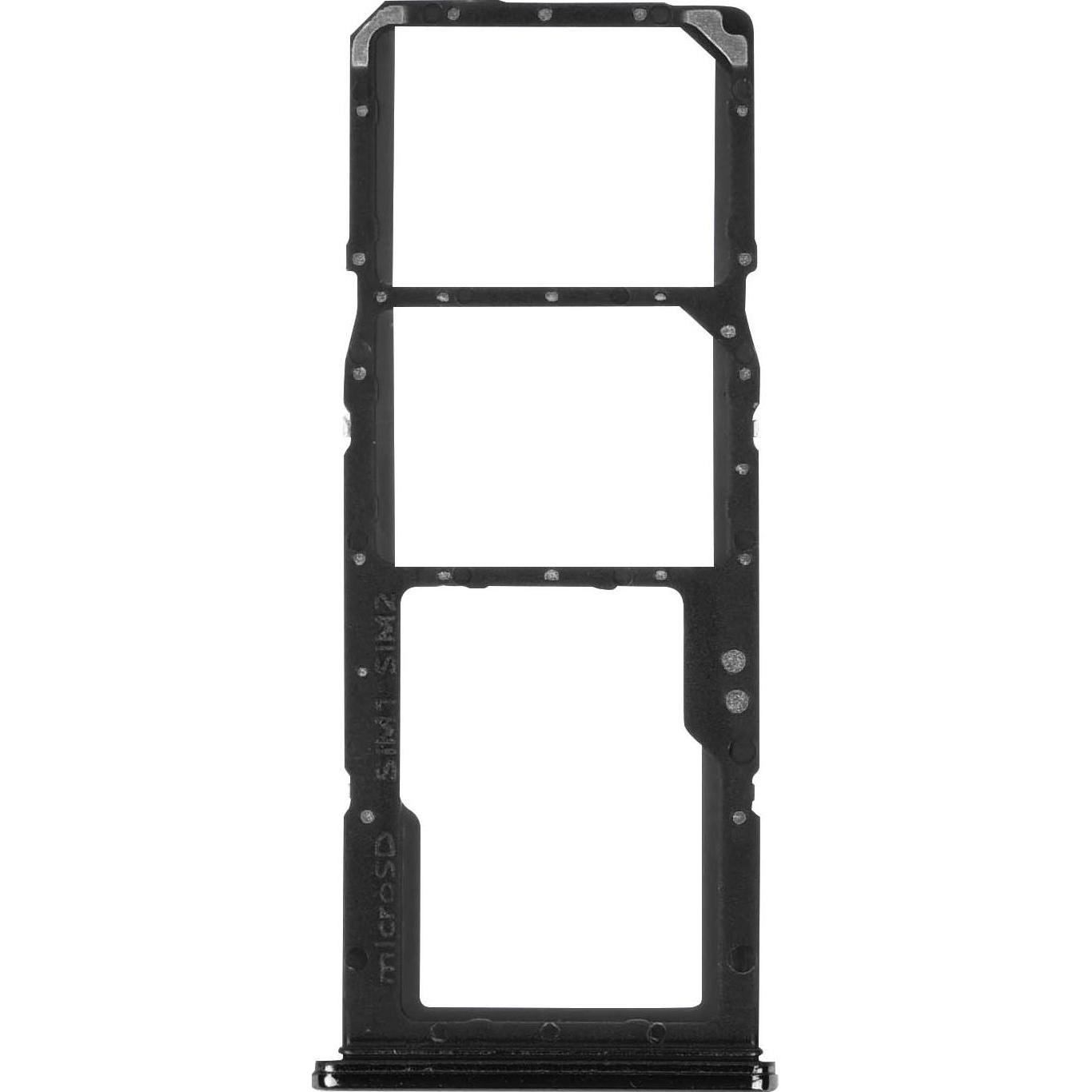 Clappio Ersatz SIM-Halter (SIM-Halterung, Galaxy A70), Mobilgerät Ersatzteile, Schwarz