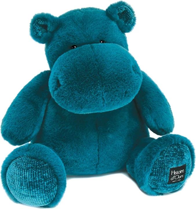 Doudou et Compagnie Nijlpaard, turkoois 40cm (40 cm)