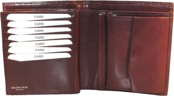 Actual product image Golden Head Colorado wallet RFID leather 11 cm