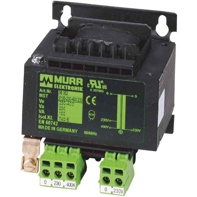 Murr Elektronik 86326 Sicherheitstransformator 1 x 230 V/AC, 400 V/AC 1 x 24 V/A, Transformator