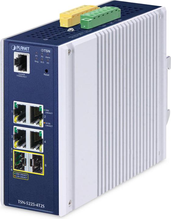Produktbild Planet Industrial L2+ 4-Port Managed TSN Switch TSN-5225-4T2 (6 Ports)