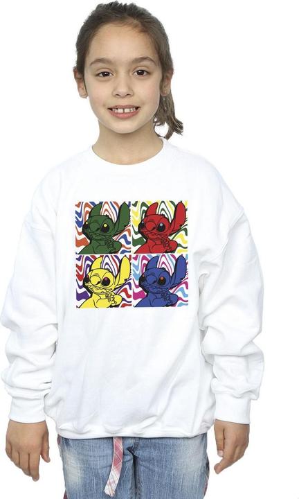 Produktbild Disney Lilo & Stitch Pop Art Sweatshirt Mädchen (140, 146)