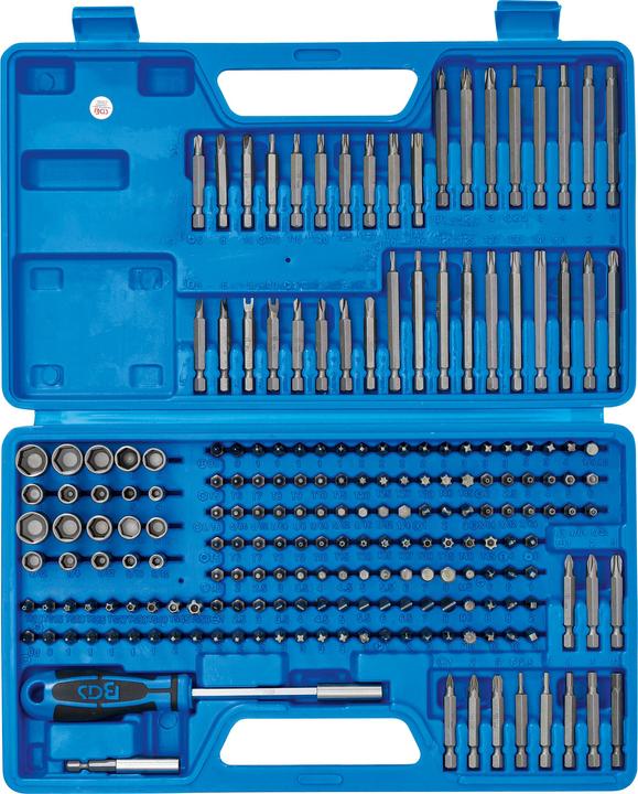 Produktbild BGS Universal-/Sicherheits-Bit-Satz (6 mm, PH00, PH2, 5.5 mm, PZ00, PZ2, PH1, TS10 - TS15 - TS20 - TS25 - TS27 - TS30 - TS40 - TS45 - TS50, 7 mm, PH0, 3 mm, PZ1, 5 mm, PZ4, 8 mm, 2.5 mm, PH3, PZ3, 3.5 mm, 4.5 mm, 2 mm, 6.5mm, PH4, PZ0, 4 mm)