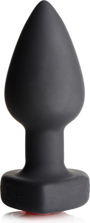 Produktbild XR Brands 28X Silicone Vibrating Red Heart Anal Plug with Remote - Small