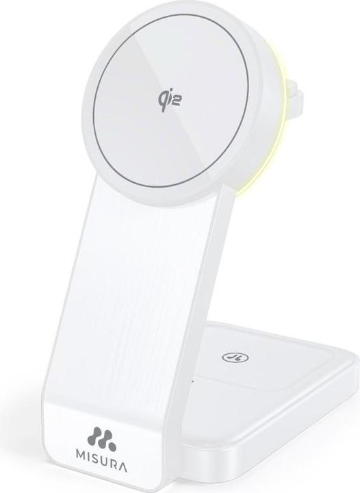 Image du produit Misura MH10 Station de recharge sans fil pliable 3 en 1 - WHITE (30 W)