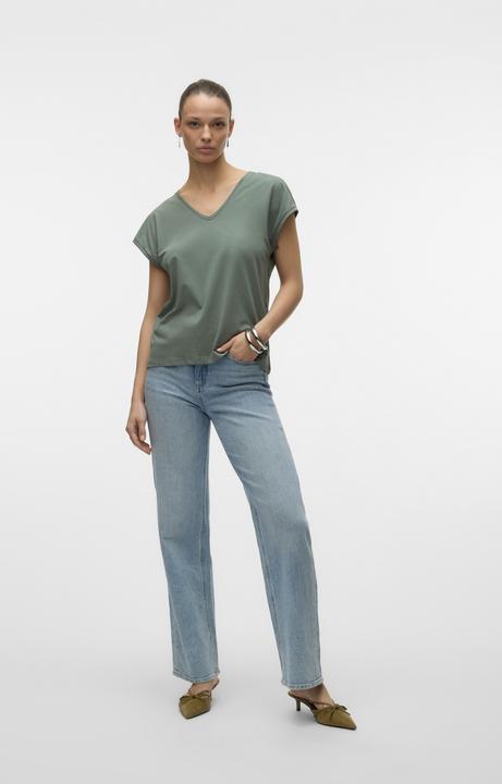 Actual product image Vero Moda Vmluna Ss V-Neck Tee Jrs Noos (XL)