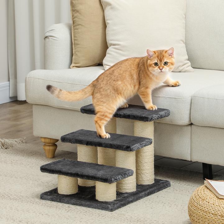 Actual product image PawHut Cat stairs with 3 steps (Cat)