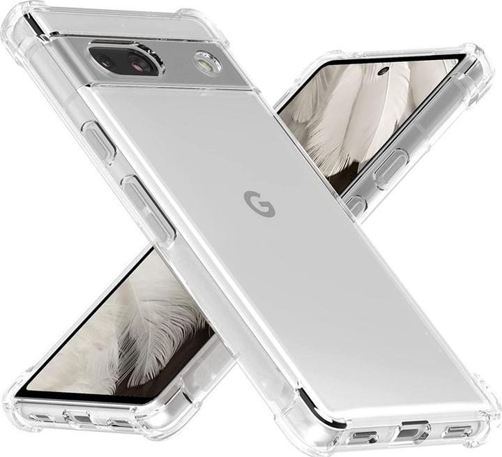 Screenguard Google Pixel 7a Hülle Crystal Soft Airbag Bumper (Google Pixel 7a)