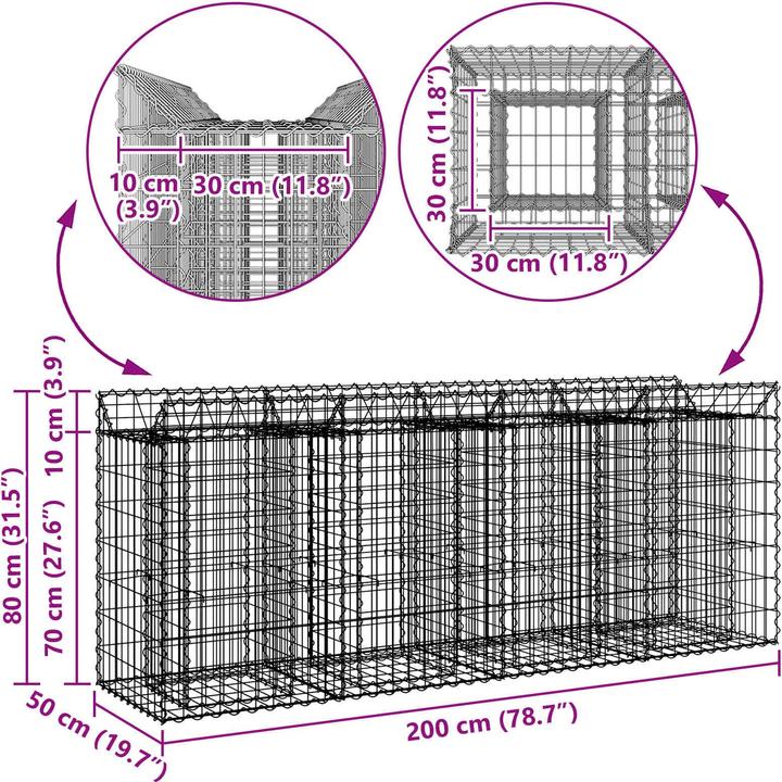 Produktbild vidaXL Zaunpaneele
