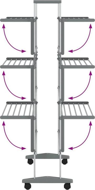 Produktbild vidaXL Trockenständer (36 m)