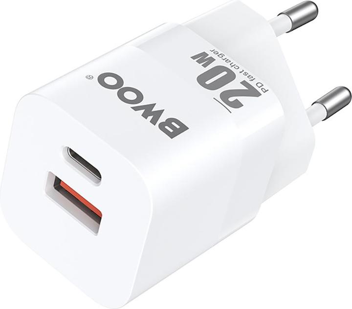 Image du produit Bwoo Mini chargeur mural 20W CDA156 USB-C, USB-A (20 W, 2 ports)