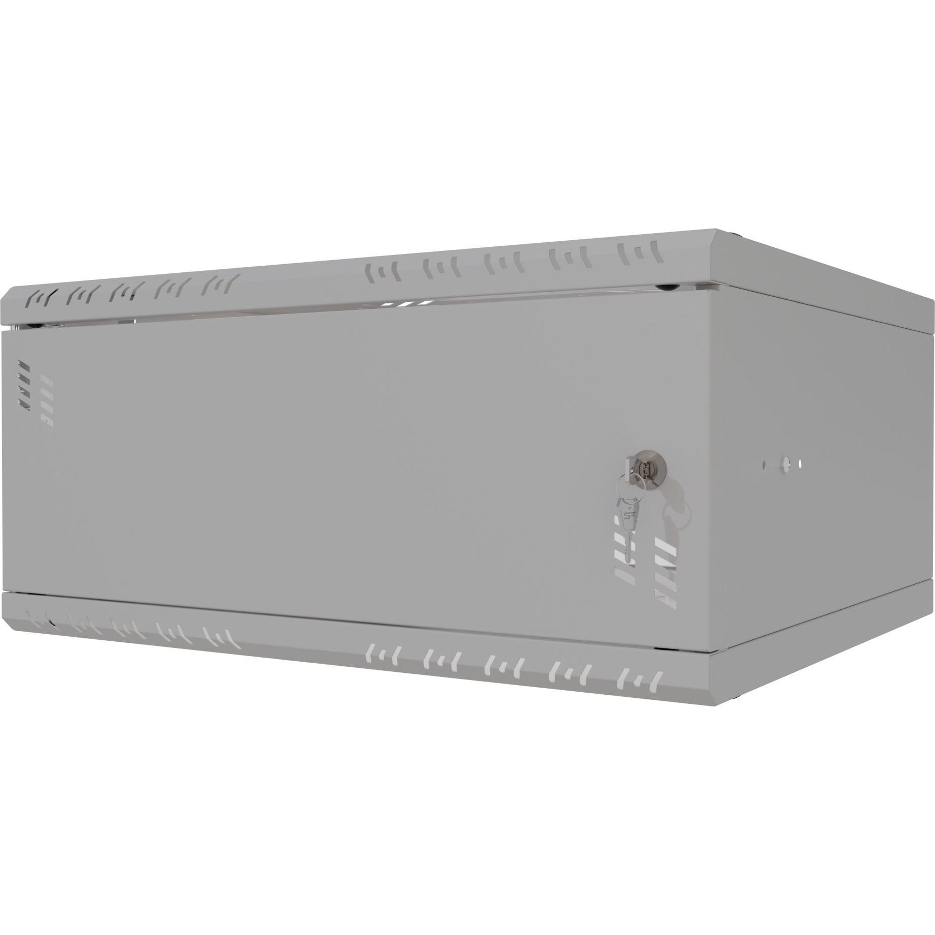 Stalflex Armadio rack 19" 4U, 450mm, porta in metallo, grigio S-RC19-4U-450MG, Accessori per armadio rack, Grigio