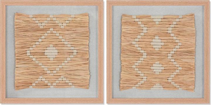 Esprit Bild Bast Kristall 40 x 3 x 40 cm (40 x 3 x 40 cm)