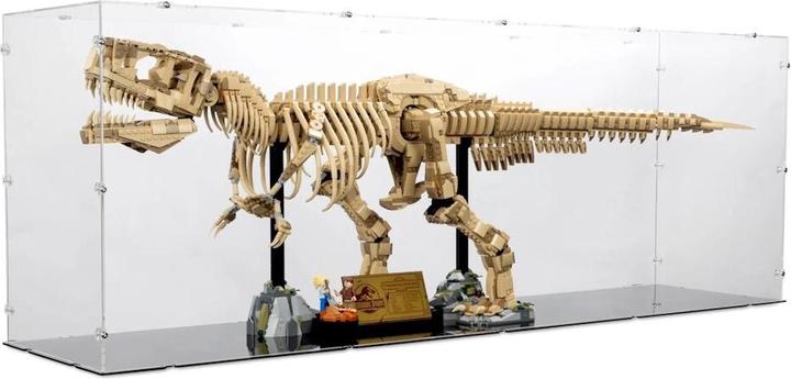 Actual product image iDisplayit Acrylic display for LEGO® 76968 Dinosaur Fossils: Tyrannosaurus Rex (With black floor)