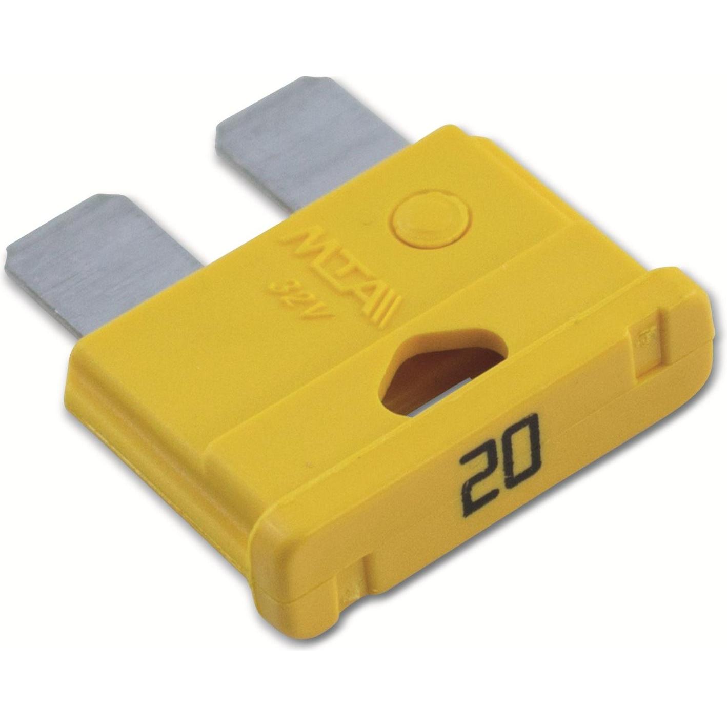 MTA, Sicherung, KFZ-Flachsicherung 340.031, Standard, 20 A, gelb (20 A)