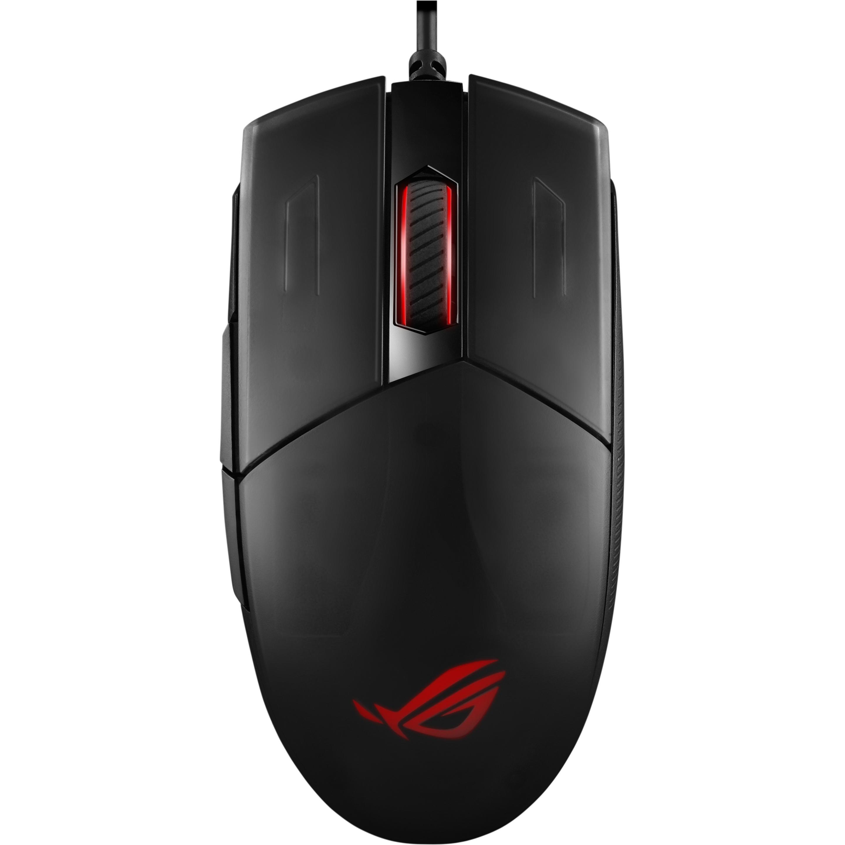 ASUS ROG Strix Impact II Gaming (Kabelgebunden), Maus, Schwarz