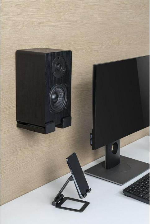 Actual product image Gembird Uniwersalne stalowe uchwyty/wsporniki ścienne np. na soundbar czarne do 15kg (Wall installation)