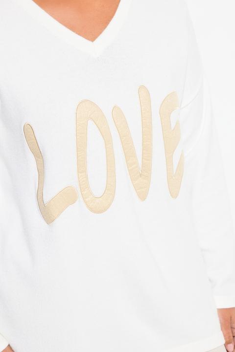 Produktbild Miamoda Pullover, oversized, LOVE (50, 52)