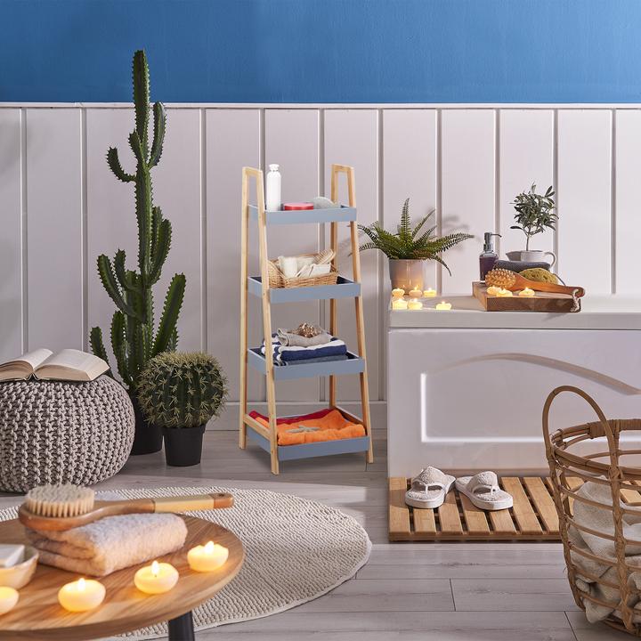 Productafbeelding Relaxdays Bamboe Badkamerplankje (36 x 35 x 98 cm)