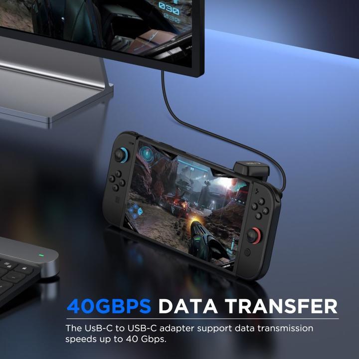 Image du produit Tech-Protect Ultraboost AA04 USB-C Winkeladapter - Schwarz (USB-C)