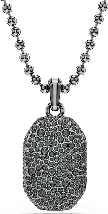 Produktbild Swarovski Dextera Octagon Halskette Achteckform Rundschliff Schwarz Rutheniert (Swarovski Metall, 50 cm)