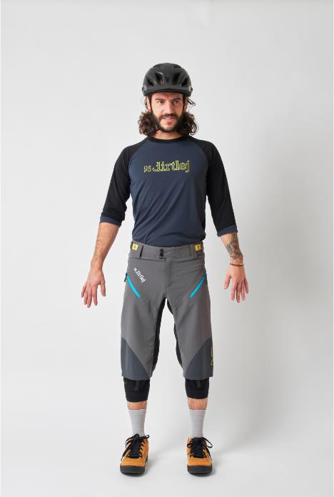 Image du produit dirtlej Trailscout Half & Half Shorts, gris/turquoise, M (M)