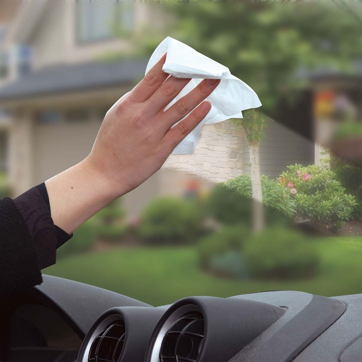 Actual product image Dunlop Car wet wipes glass cleaner