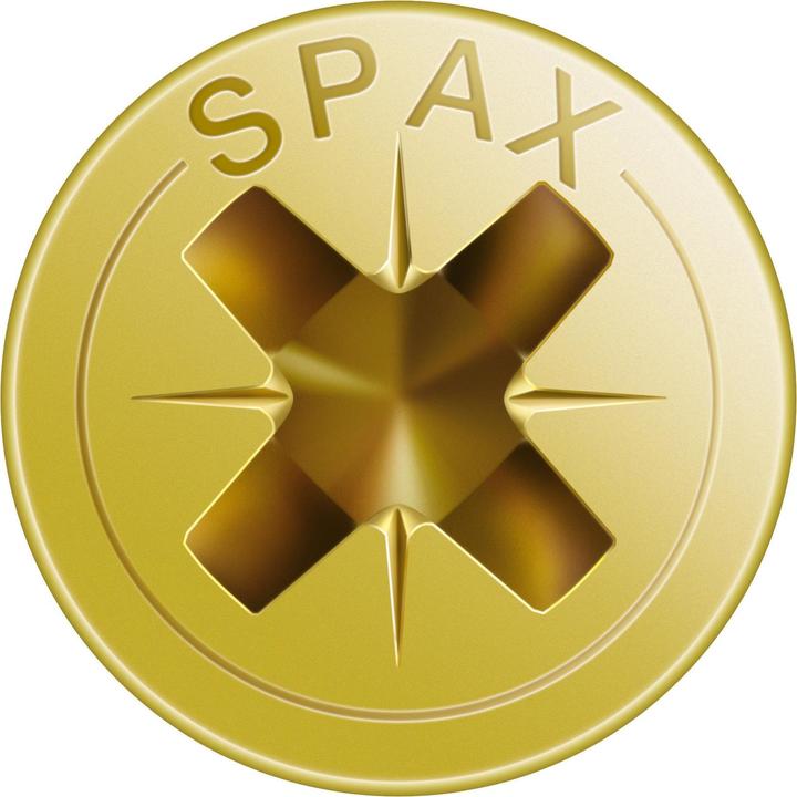 Produktbild Spax Senkmultikopf Kreuzschlitz Z2 Vollgewinde Yellox (500 Schrauben pro Stück)