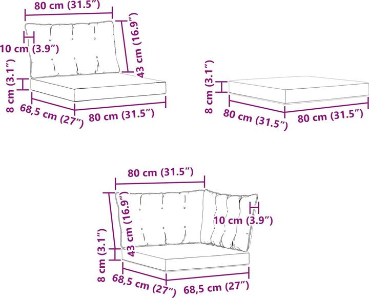 Produktbild vidaXL Sofa Set
