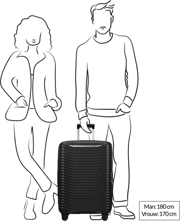 Actual product image Samsonite Upscape Trolley mit 4 Rollen erweiterbar 68cm (83 l)