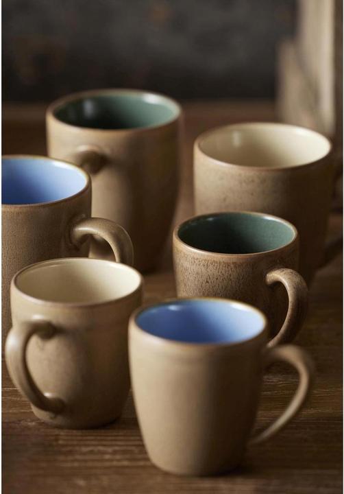 Immagine prodotto Bitz Tazza da caffè Wood Ocean 190 ml, 6 pezzi, Azzurro/Beige (190 ml, 6 x)