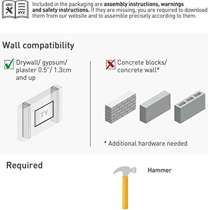Actual product image Barkan ND400 (Wall, 43 kg, 13" - 75")