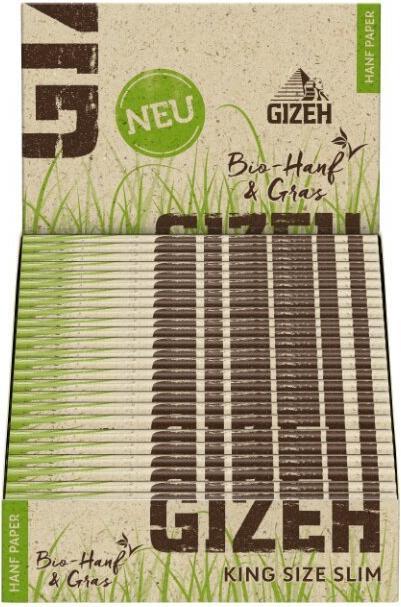 Image du produit Gizeh Bio chanvre et herbe Kingsize Slim Box