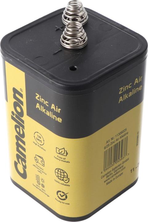 Actual product image Camelion Zinc Air Alkaline Special Battery 4LR25 Spring Contact Alkali-Manganese 6 V (1 pcs.)