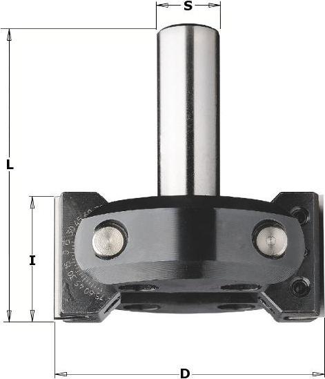 Actual product image CMT 663.201.11 Verstellbarer Fasenschneider mit WPL-Klingen 85mm, Schaft 20mm