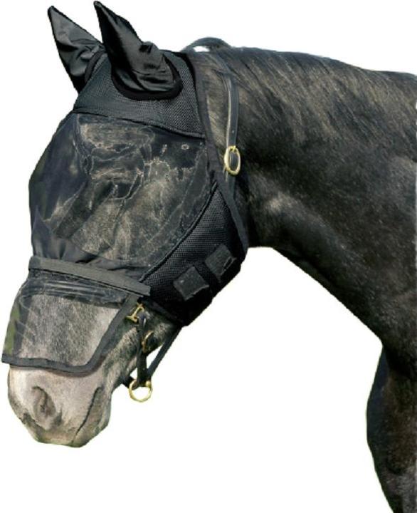 Actual product image Qhp Fly mask with removable nose guard