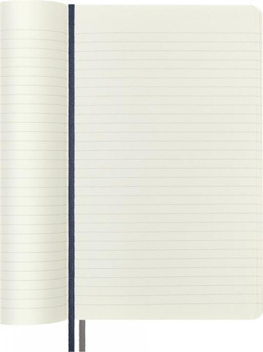 Actual product image Moleskine Notes Classic L (13x21 cm) lines, soft frame, piphire blue, 400 pages, blue (A5, Lined, Soft cover)