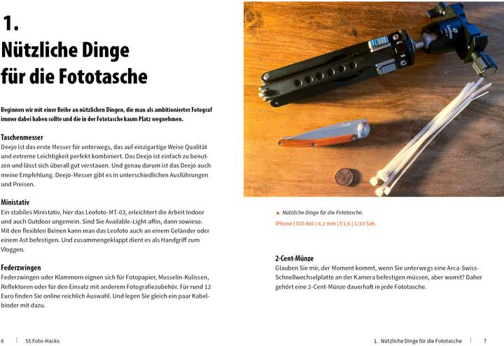 Produktbild 55 Foto-Hacks - Tricks & Skills für bessere Bilder und noch mehr Spass beim Fotografieren (Deutsch, Ulrich Dorn, 2023)