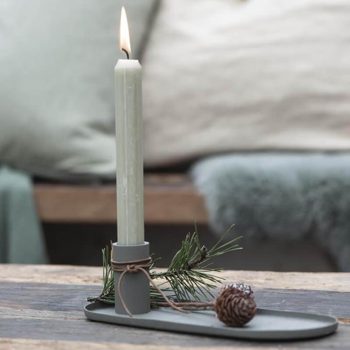 Produktbild Ib Laursen Tischkerzenhalter Olive mit Ablage