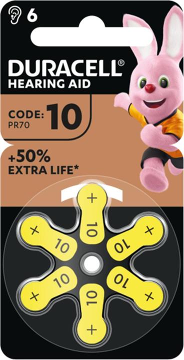 Actual product image Duracell Hearing Aid (6 pcs., 10, 100 mAh)