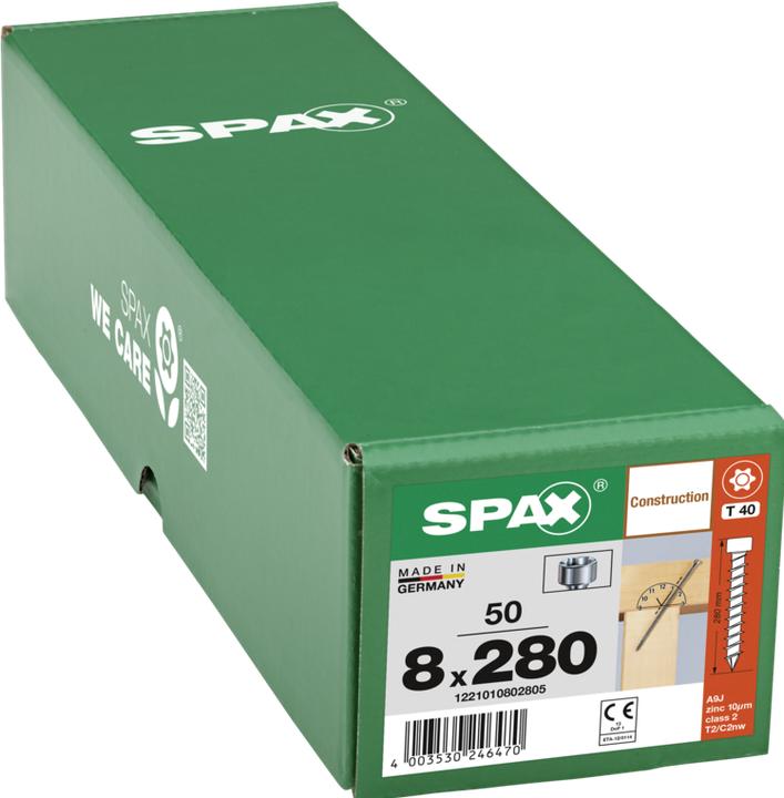Produktbild Spax Zylinderkopf T-Star Plus T40 Vollgewinde Cut Wirox (1 Schrauben pro Stück)