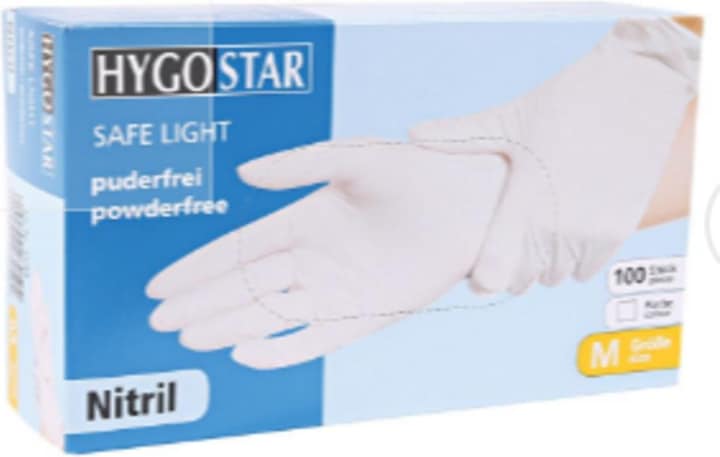 Image du produit Hygostar Gants en nitrile SL blanc M (M)