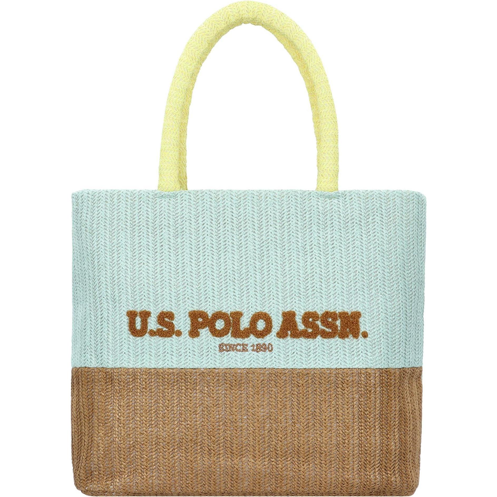 U.S. Polo, Handtasche, Straw 04 Schultertasche 38 cm, Braun