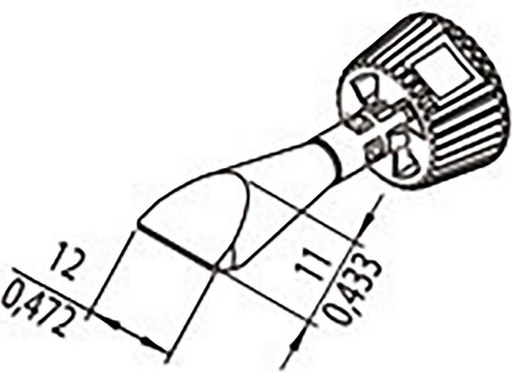 Produktbild 0142CDLF120/SB Lötspitze Spitzen-Grösse 12 mm Inhalt 1 St.