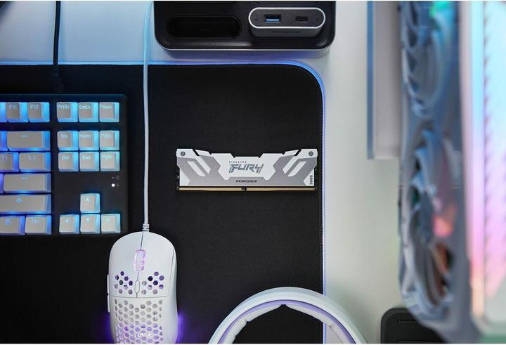 Actual product image Kingston 16GB 8000MT/s DDR5 CL38 DIMM FURY Renegade White XMP (1 x 16GB, 8000 MHz, DDR5 RAM, DIMM)